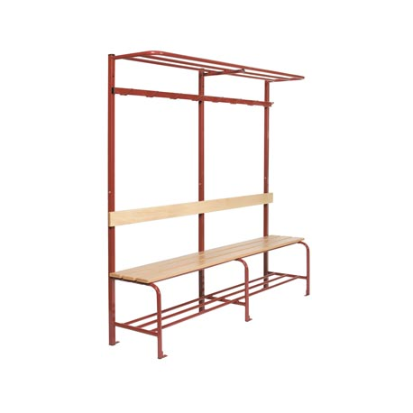 Banc vestaire métallique lg 120 cm