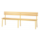 Banc avec dossier 2 lames Lg 160 cm