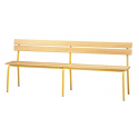 Banc avec dossier 2 lames Lg 160 cm