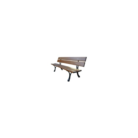 Banc Vosges 4 lames L/l : 1,80m x 14 cm - résineux teinté acajou doré - 38 kgs