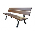 Banc Vosges 4 lames L/l : 1,80m x 14 cm - résineux teinté acajou doré - 38 kgs