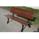 Banc Vosges 4 lames L/l : 1,80m x 14 cm - exotique acajou doré - 55 kgs