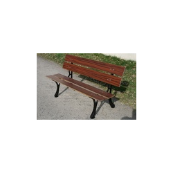 Banc Vosges 4 lames L/l : 1,80m x 14 cm - exotique acajou doré - 55 kgs