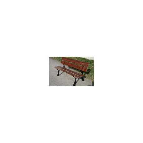 Banc Vosges 4 lames L/l : 1,80m x 14 cm - exotique acajou doré - 55 kgs