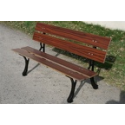 Banc Vosges 4 lames L/l : 1,80m x 14 cm - exotique acajou doré - 55 kgs