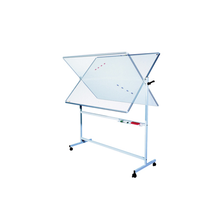 Tableau double face pivotant 1 face blanche / 1 face verte 90 x 120 cm