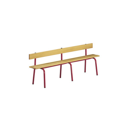 Banc avec dossier longueur 200 cm