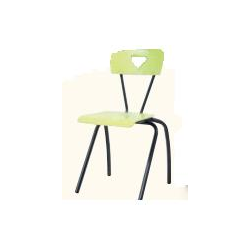 Chaise 4 pieds appui sur table - assise et dossier coloris hêtre verni naturel