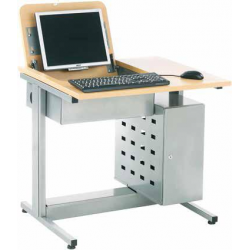 Table informatique avec plateau rabattable