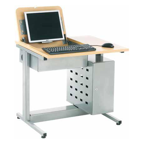 Table informatique avec plateau rabattable