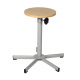 Tabouret haut réglable sans barre repose pied