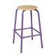 Tabouret assise ronde ht 65 cm