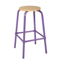 Tabouret assise ronde ht 65 cm