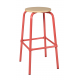 Tabouret assise ronde ht 70 cm