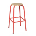 Tabouret assise ronde ht 70 cm