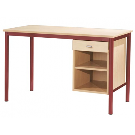 Bureau Pylos avec niche+tiroir sans porte 120x60